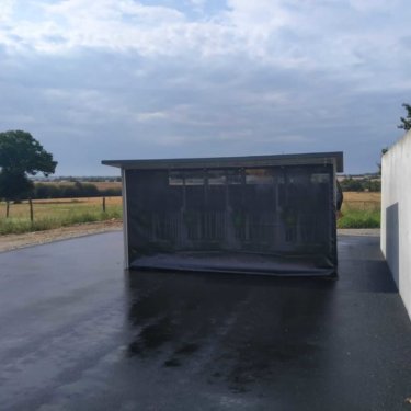 calf hutch with curtain Quattro calf hutch