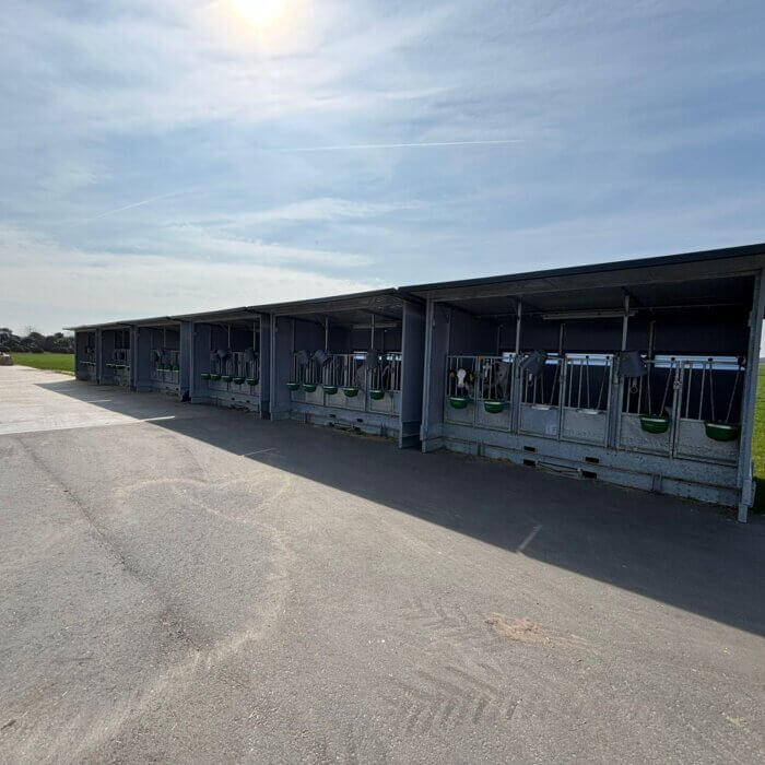 Projet de niches à veaux Trio en Belgique